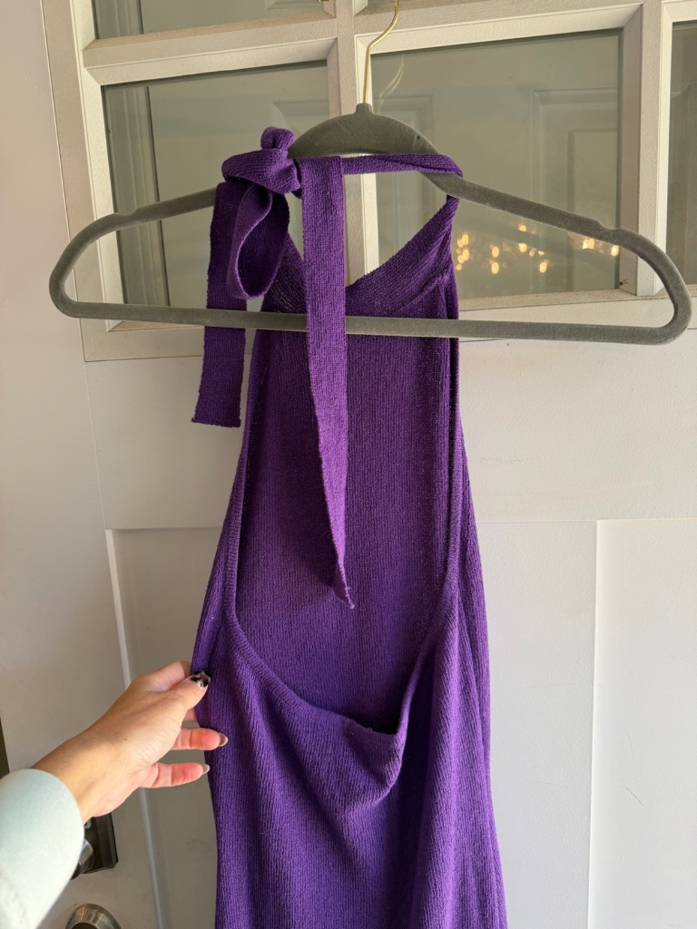 Meshki Purple Knit Top - Picture 2 of 3